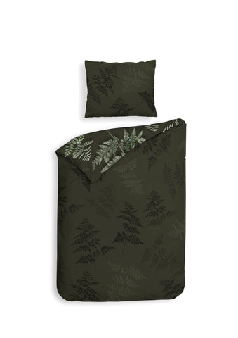 Heckettlane Dekbedovertrek Rua Forest Green - 100% Katoen-Satijn