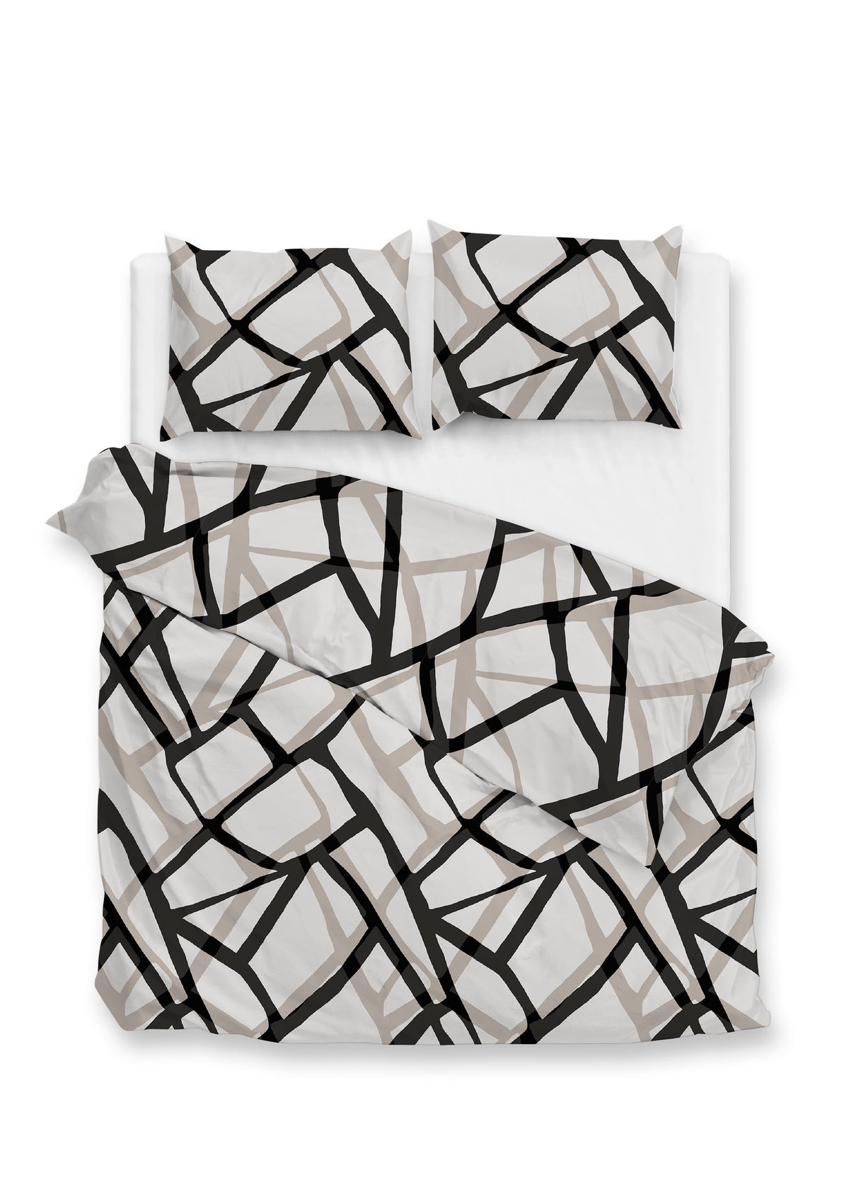 Zohome Dekbedovertrek Serena Grey - 100% Katoen-Flanel