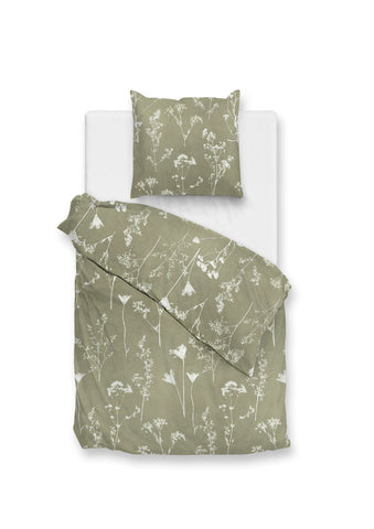 Zohome Dekbedovertrek Yarrow Green - 100% Katoen-Flanel