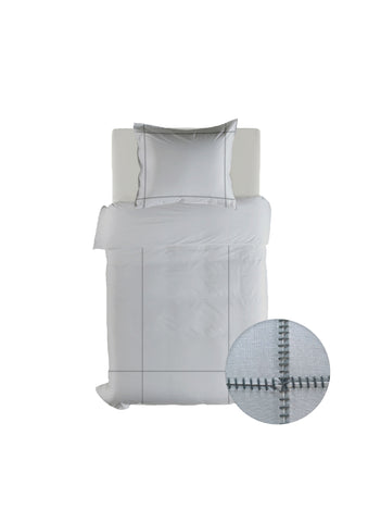 Yellow Dekbedovertrek Suite Port Louis Vaporous Grey - 100% Katoen