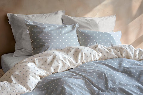 Zohome Dekbedovertrek Punta di Cotone Powder Blue - 100% Katoen