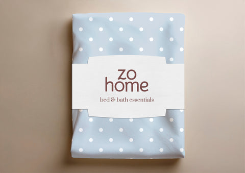 Zohome Dekbedovertrek Punta di Cotone Powder Blue - 100% Katoen