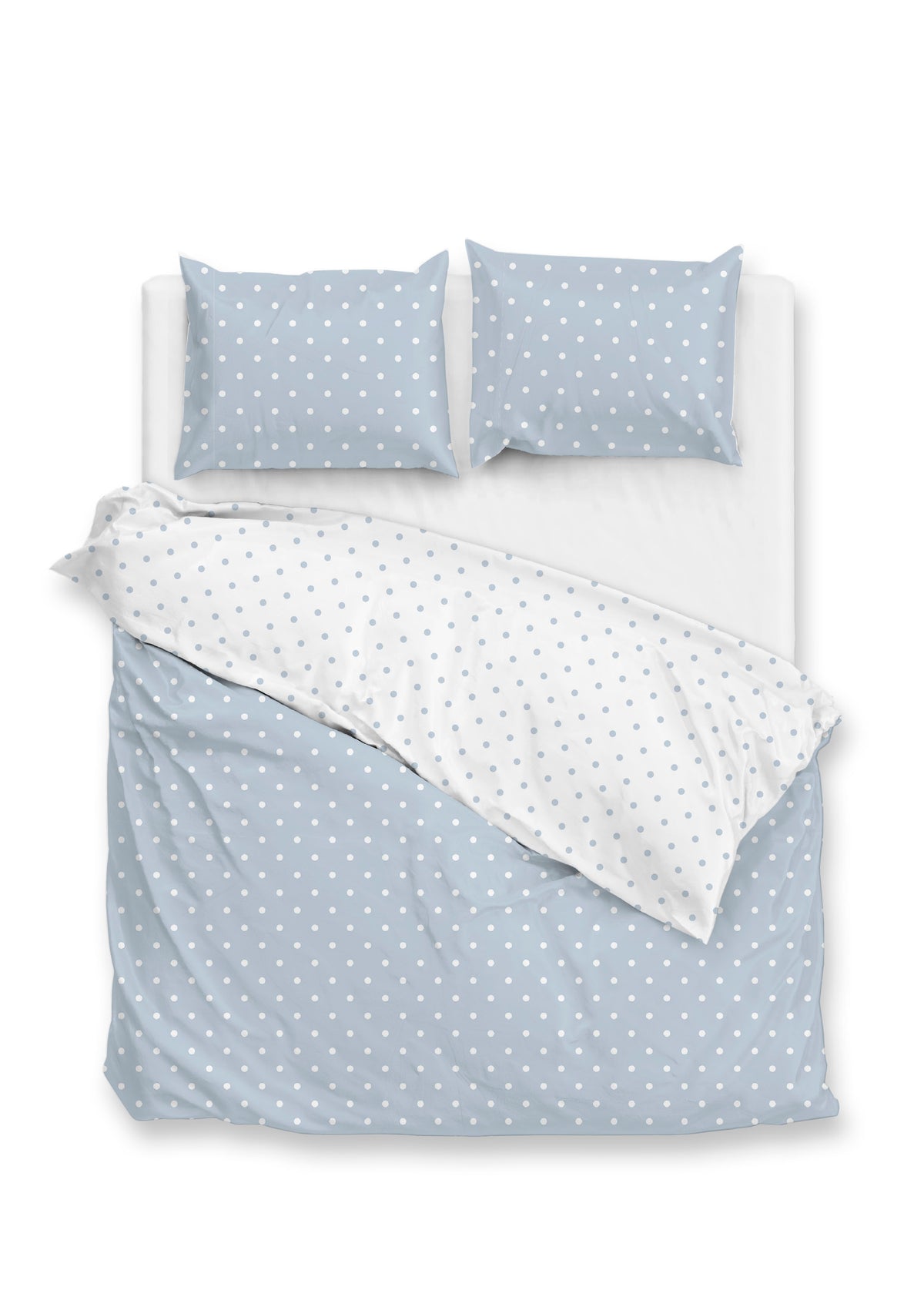 Zohome Dekbedovertrek Punta di Cotone Powder Blue - 100% Katoen