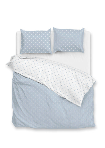 Zohome Dekbedovertrek Punta di Cotone Powder Blue - 100% Katoen