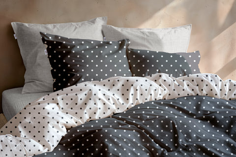 Zohome Dekbedovertrek Punta di Cotone Pewter Grey - 100% Katoen