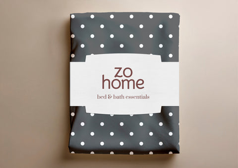 Zohome Dekbedovertrek Punta di Cotone Pewter Grey - 100% Katoen