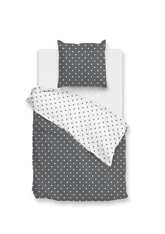 Zohome Dekbedovertrek Punta di Cotone Pewter Grey - 100% Katoen