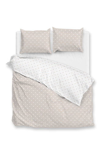 Zohome Dekbedovertrek Punta di Cotone Warm Sand - 100% Katoen