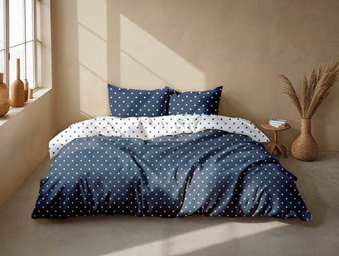Zohome Dekbedovertrek Punta di Cotone Maritime Blue - 100% Katoen
