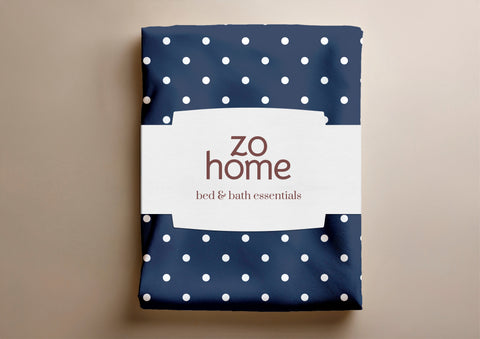 Zohome Dekbedovertrek Punta di Cotone Maritime Blue - 100% Katoen