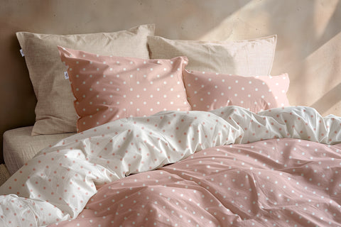 Zohome Dekbedovertrek Punta di Cotone Crystal Pink - 100% Katoen
