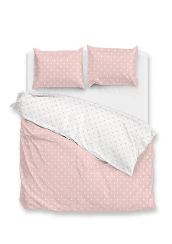 Zohome Dekbedovertrek Punta di Cotone Crystal Pink - 100% Katoen