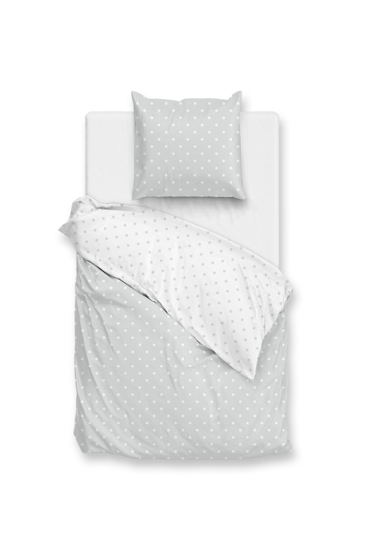 Zohome Dekbedovertrek Punta di Cotone Stone Grey - 100% Katoen