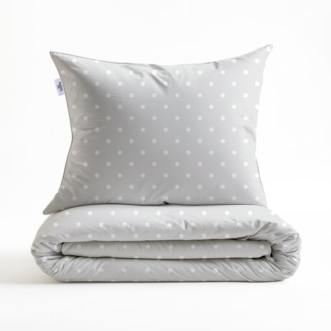 Zohome Dekbedovertrek Punta di Cotone Stone Grey - 100% Katoen