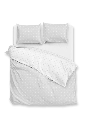Zohome Dekbedovertrek Punta di Cotone Stone Grey - 100% Katoen