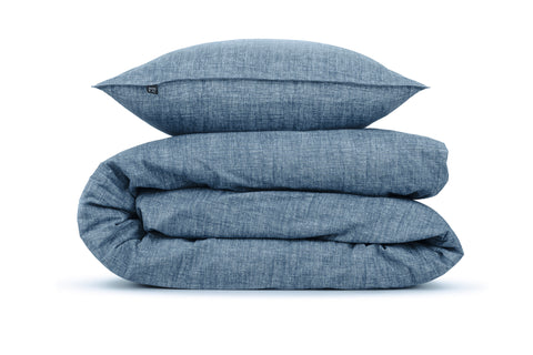 Zohome Dekbedovertrek Lino Urban Blue - 100% Katoen