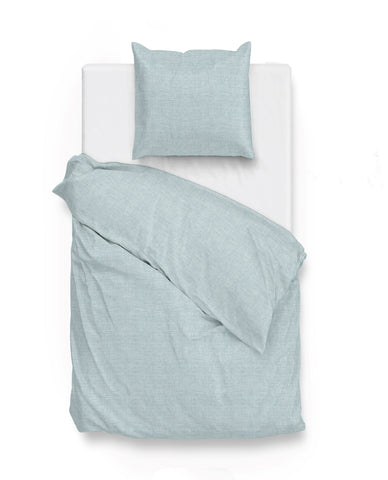 Zohome Dekbedovertrek Lino Mint Green - 100% Katoen