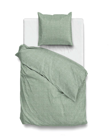 Zohome Dekbedovertrek Lino Moss Green - 100% Katoen
