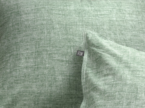 Zohome Dekbedovertrek Lino Moss Green - 100% Katoen