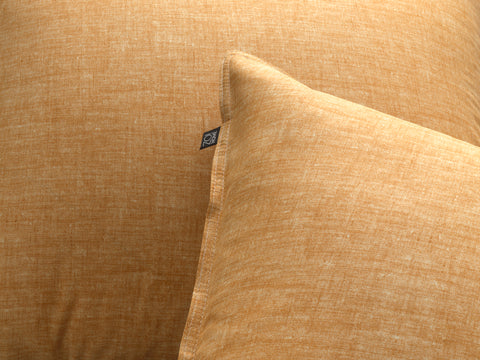 Zohome Dekbedovertrek Lino Ochre Yellow - 100% Katoen