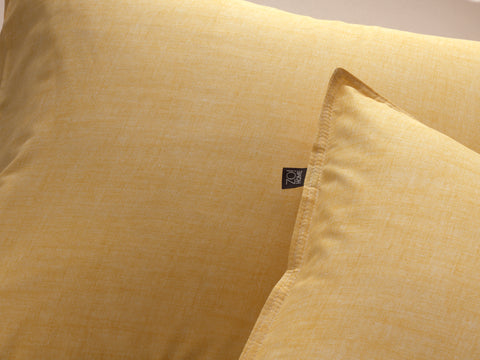 Zohome Dekbedovertrek Lino Aspen Yellow - 100% Katoen