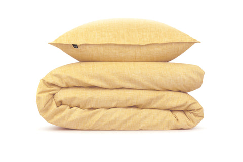 Zohome Dekbedovertrek Lino Aspen Yellow - 100% Katoen