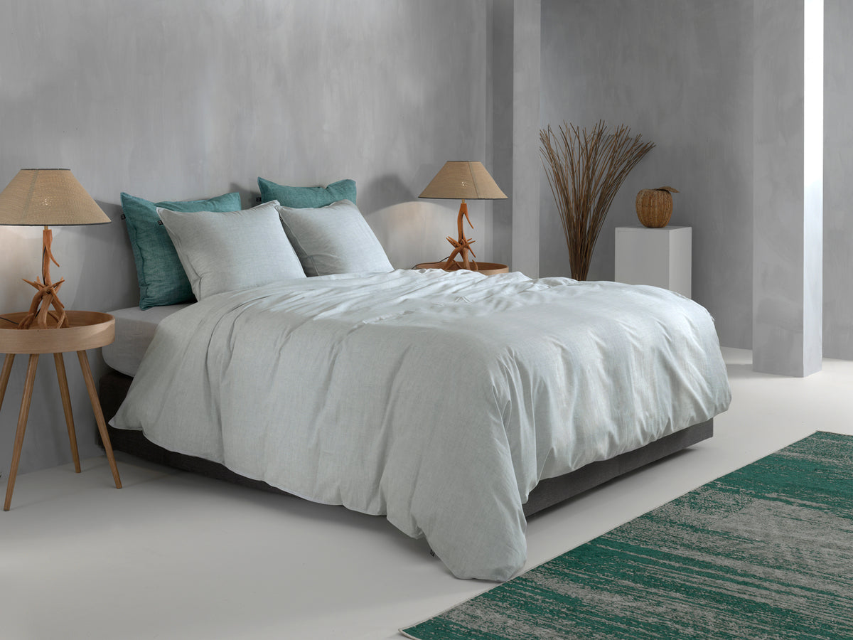 Zohome Dekbedovertrek Lino Dove Grey - 100% Katoen