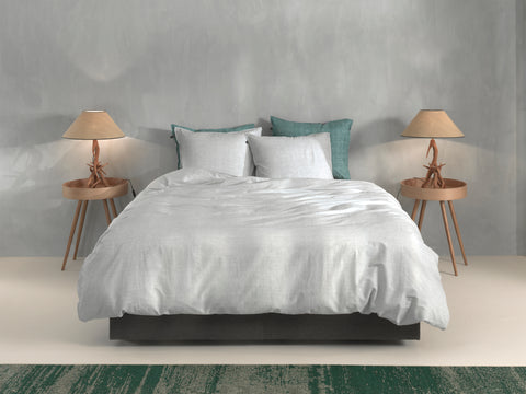 Zohome Dekbedovertrek Lino Dove Grey - 100% Katoen
