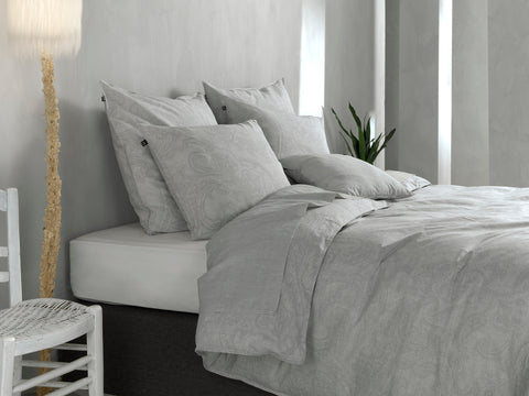 Zohome Dekbedovertrek Paisley di Lino Dove Grey - 100% Katoen