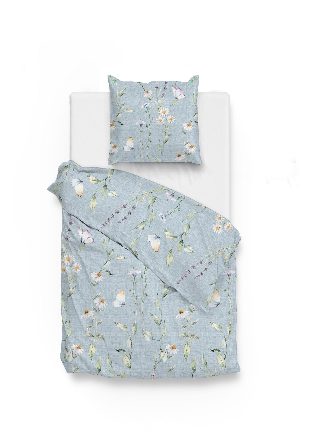 Zohome Dekbedovertrek Margherita Blue - 100% Katoen