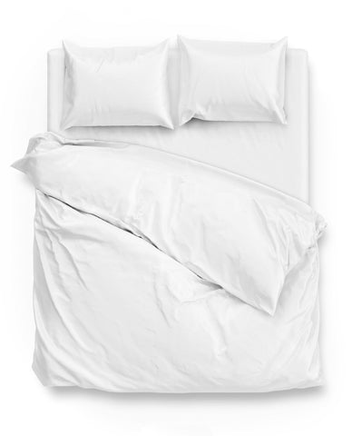 Zohome Dekbedovertrek Satinado White - 100% Katoen-Satijn