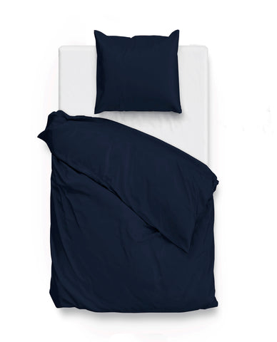 Zohome Dekbedovertrek Satinado Navy Blue - 100% Katoen-Satijn