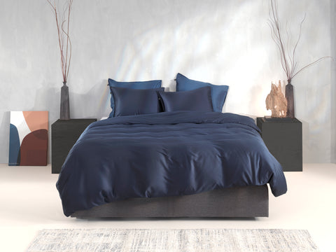 Zohome Dekbedovertrek Satinado Navy Blue - 100% Katoen-Satijn