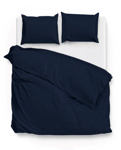 Zohome Dekbedovertrek Satinado Navy Blue - 100% Katoen-Satijn