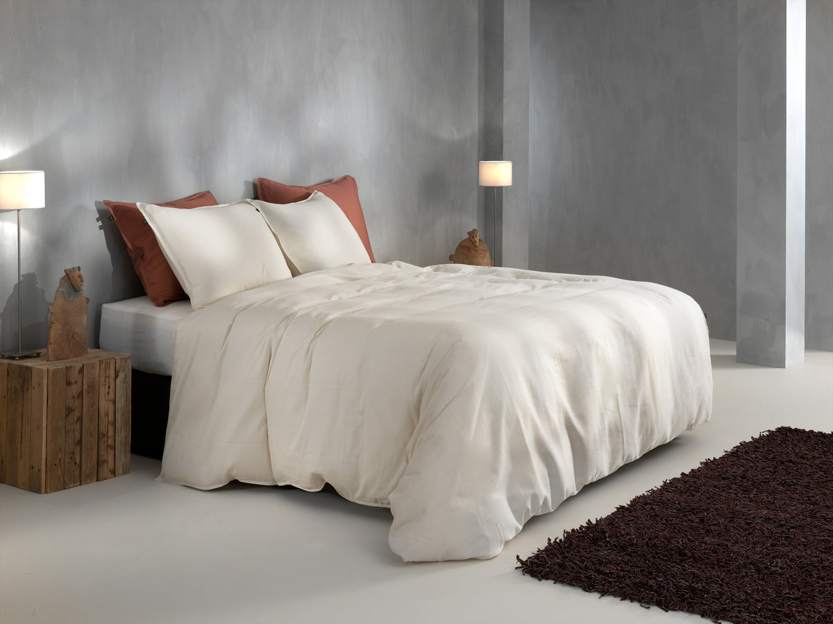 Zohome Dekbedovertrek Satinado Off white - 100% Katoen-Satijn