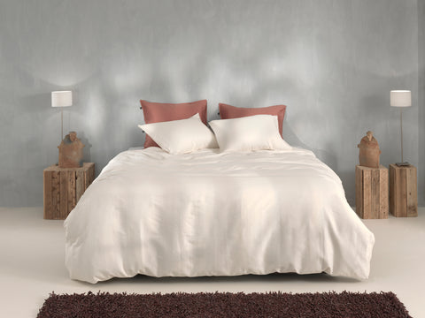 Zohome Dekbedovertrek Satinado Off white - 100% Katoen-Satijn