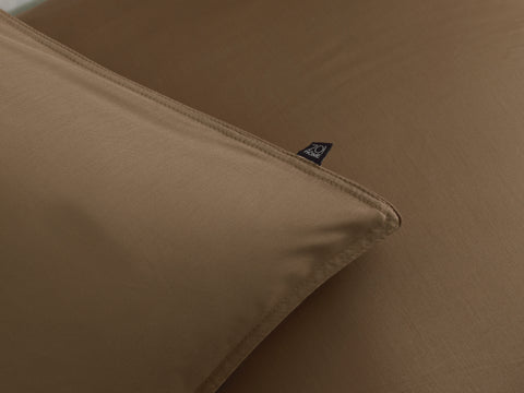 Zohome Dekbedovertrek Satinado Real Taupe - 100% Katoen-Satijn