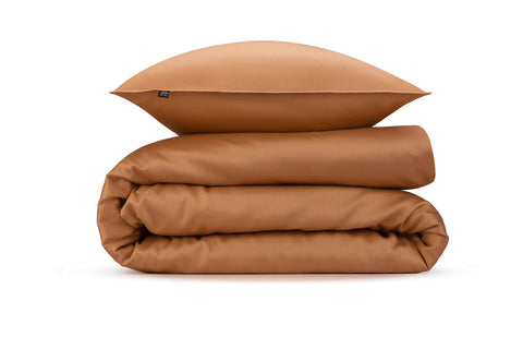 Zohome Dekbedovertrek Satinado Cognac Brown - 100% Katoen-Satijn