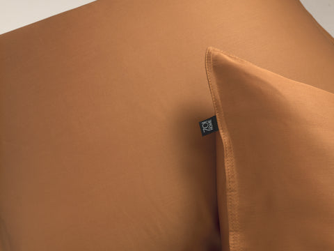 Zohome Dekbedovertrek Satinado Cognac Brown - 100% Katoen-Satijn