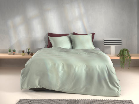 Zohome Dekbedovertrek Satinado Foam Green - 100% Katoen-Satijn