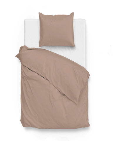 Zohome Dekbedovertrek Satinado Praline Brown - 100% Katoen-Satijn