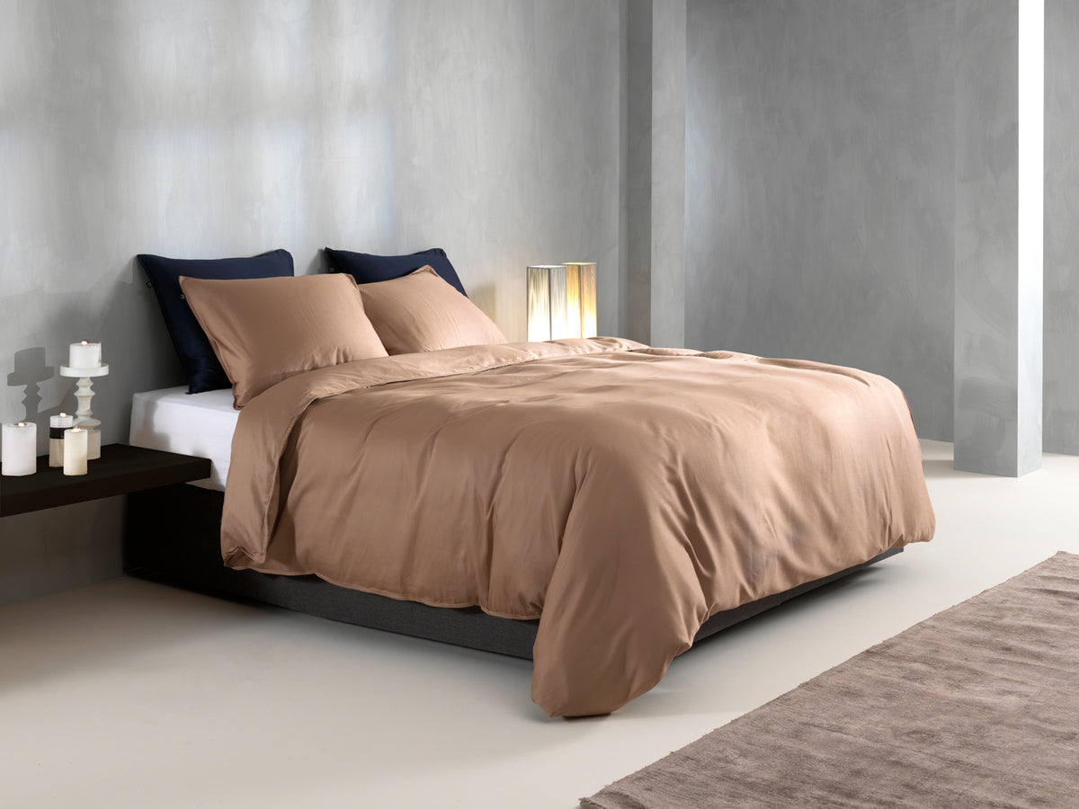 Zohome Dekbedovertrek Satinado Praline Brown - 100% Katoen-Satijn
