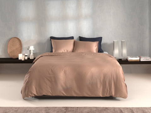 Zohome Dekbedovertrek Satinado Praline Brown - 100% Katoen-Satijn