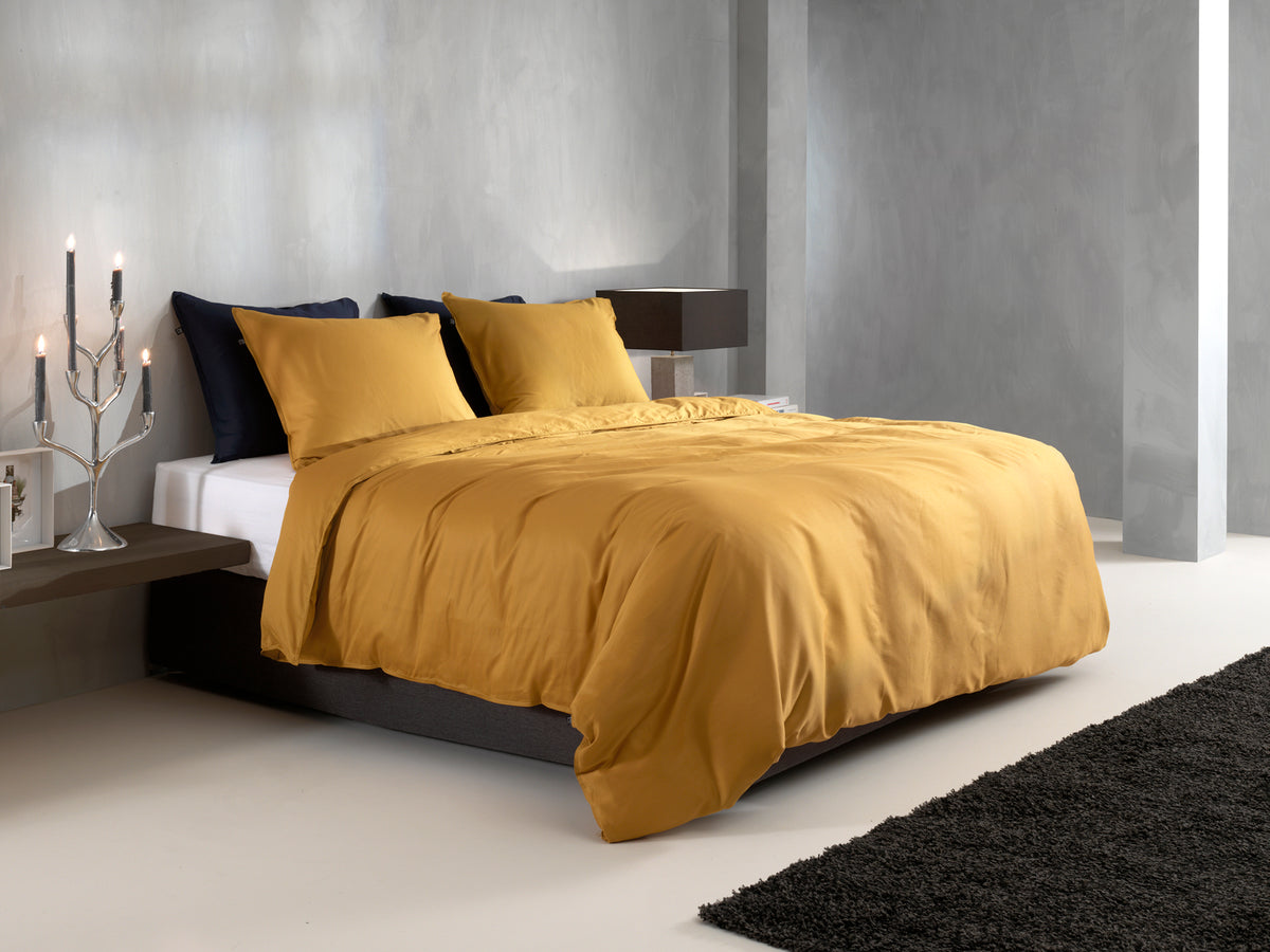 Zohome Dekbedovertrek Satinado Ochre Gold - 100% Katoen-Satijn