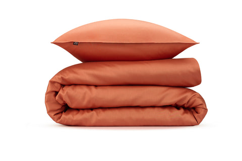 Zohome Dekbedovertrek Satinado Copper Orange - 100% Katoen-Satijn