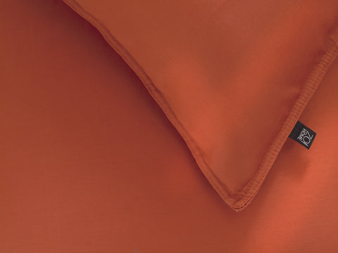 Zohome Dekbedovertrek Satinado Copper Orange - 100% Katoen-Satijn