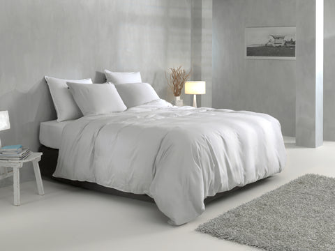 Zohome Dekbedovertrek Satinado Ash Grey - 100% Katoen-Satijn