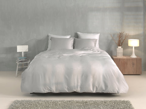 Zohome Dekbedovertrek Satinado Ash Grey - 100% Katoen-Satijn