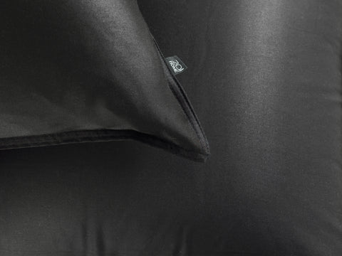 Zohome Dekbedovertrek Satinado Night Black - 100% Katoen-Satijn