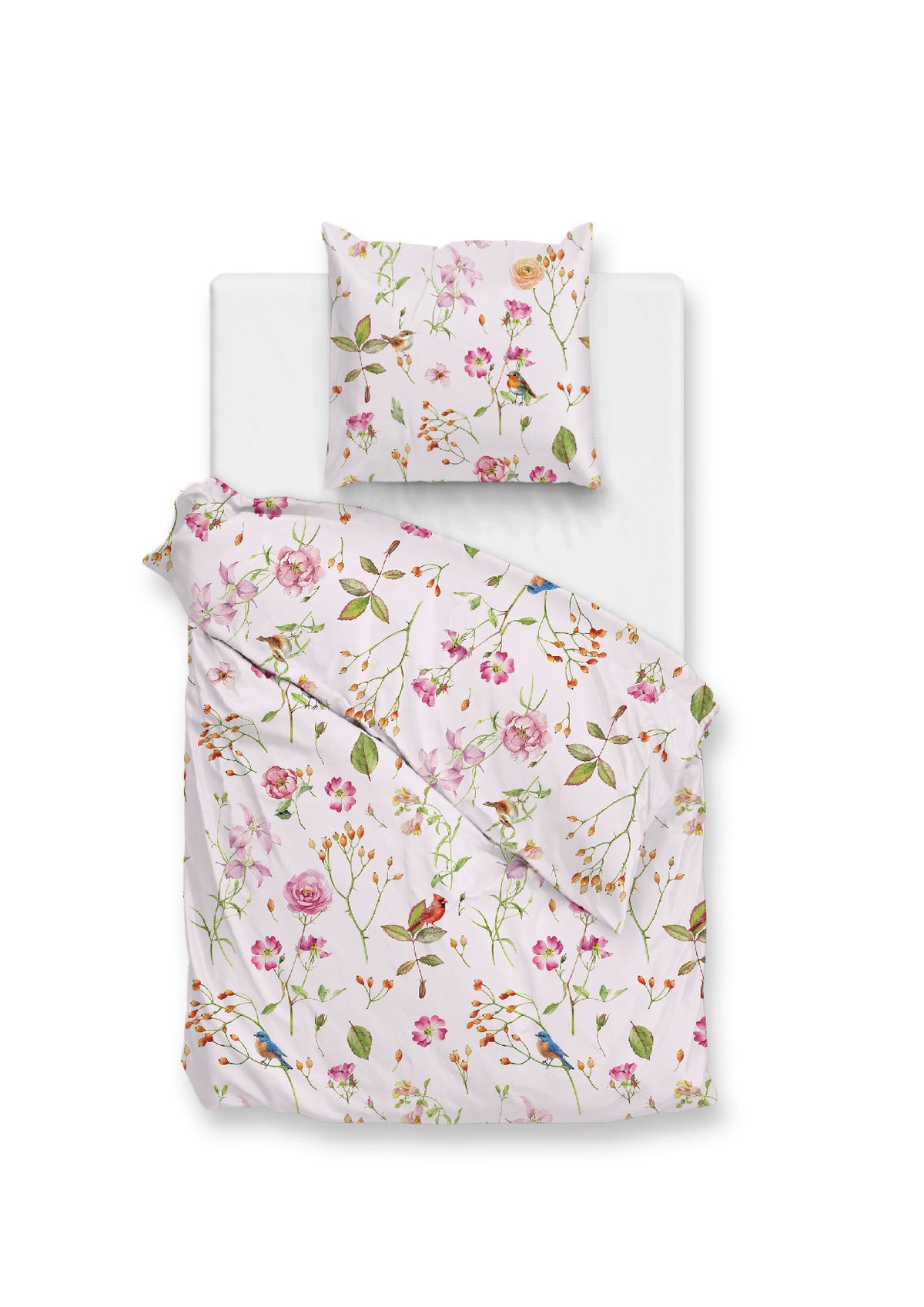 Zohome Dekbedovertrek Zita Crystal Pink - 100% Katoen